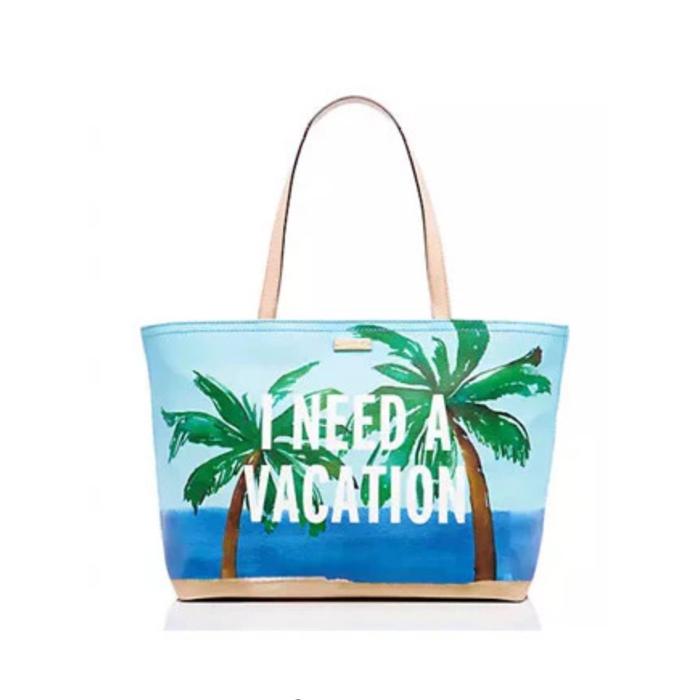 Kate Spade Breath of Fresh Air I Need a Vacation Large Tote
Beach Sun and Sand - Picture 13 of 13